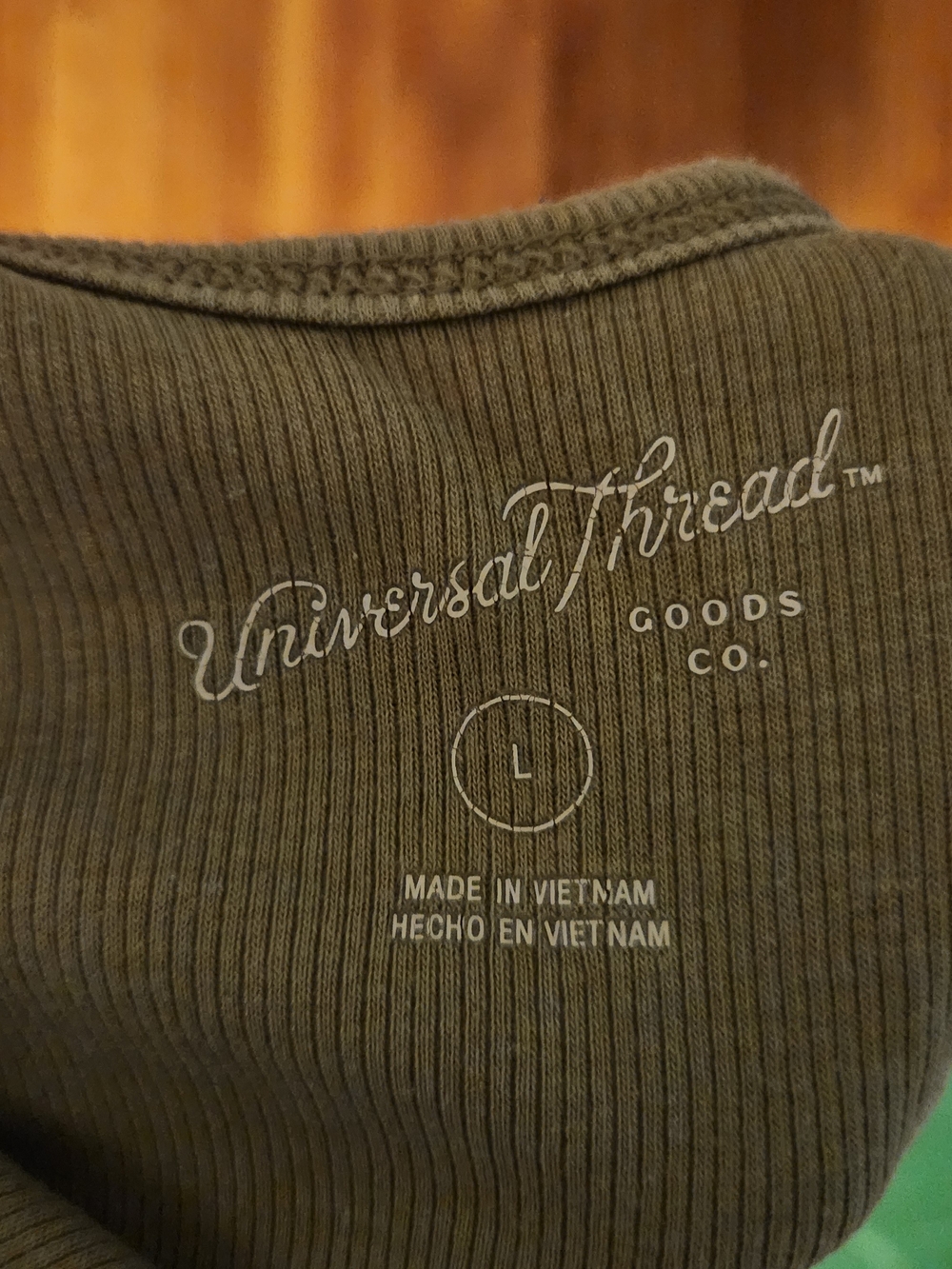 Universal Thread Olive Ribbed Tank Top - Picture 4 of 4